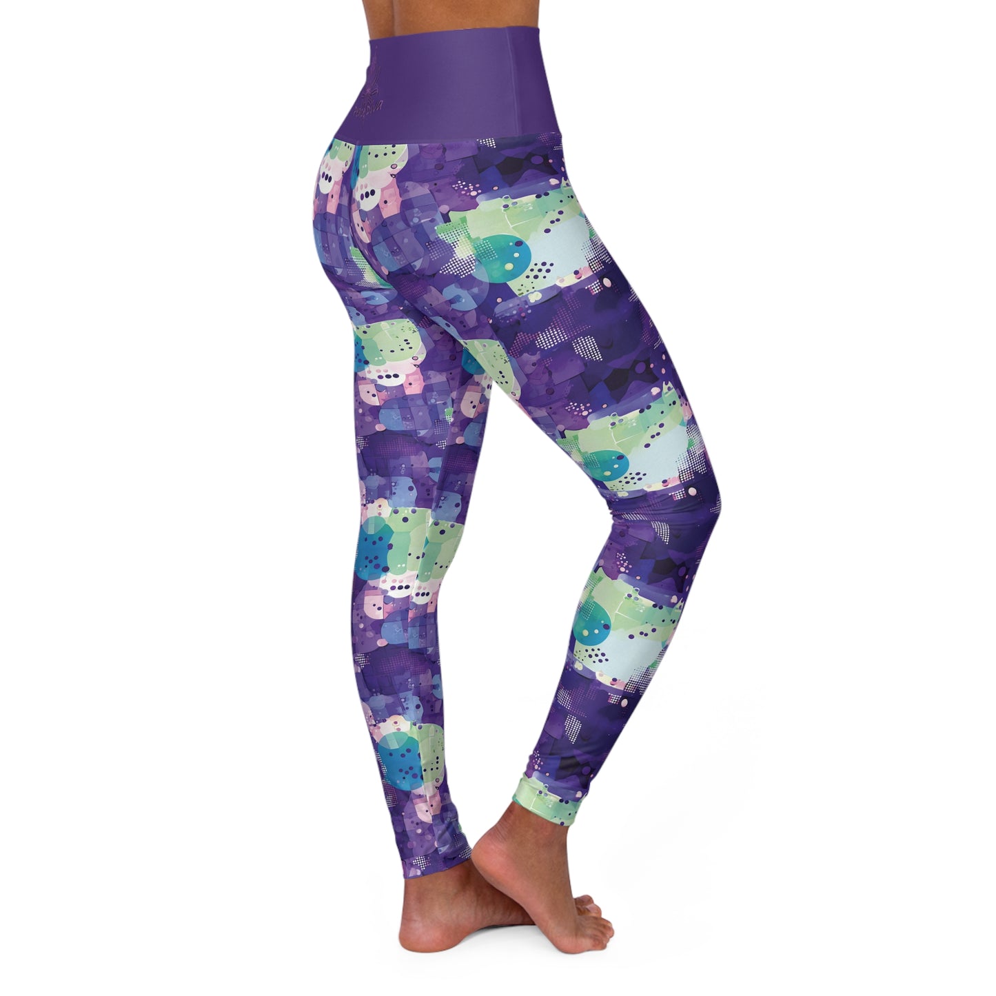 Peace Diva Vibrant Yoga Leggings - Colorful Activewear for Stylish Workouts