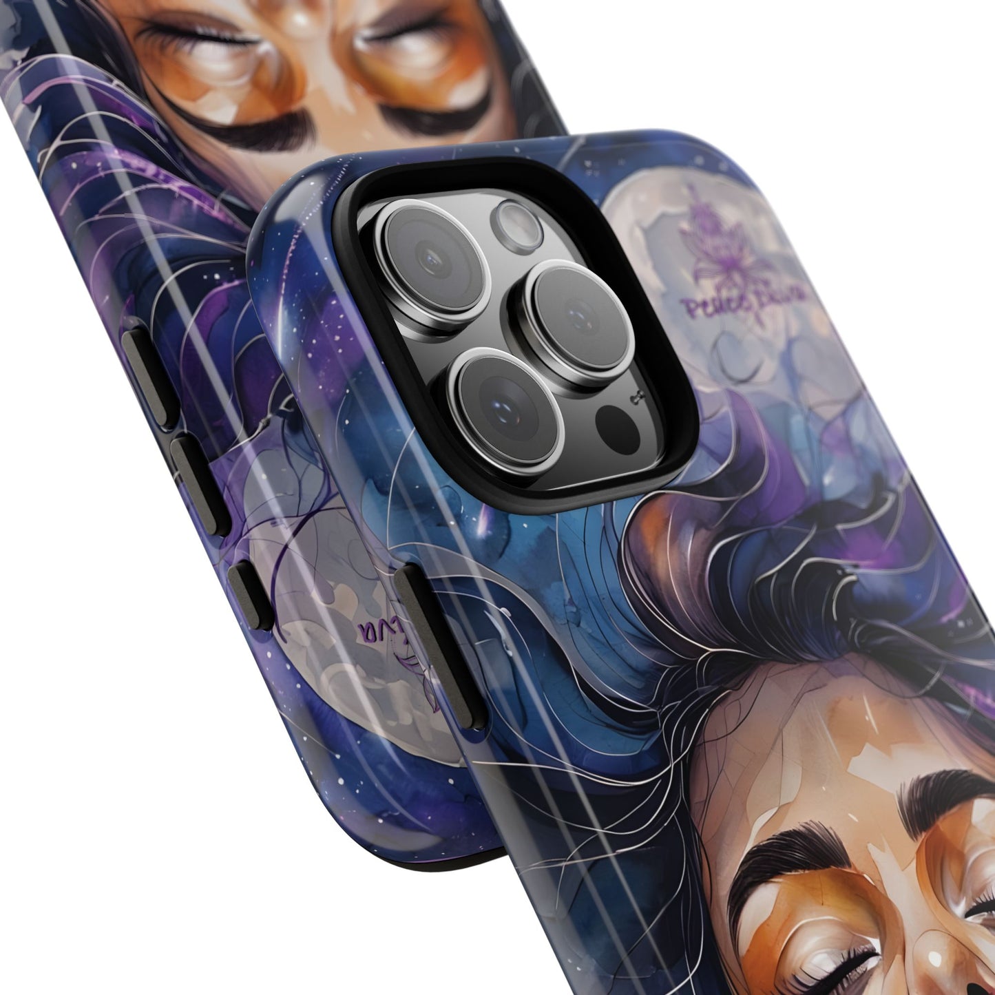 Peace Diva Artistic Phone Case - Peaceful Dreamer Design for Cosmic Vibes