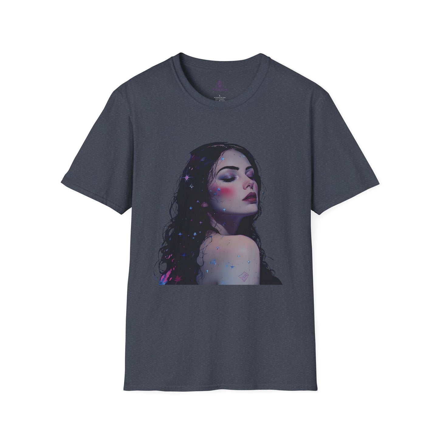 Peace Diva Artistic Unisex Softstyle T-Shirt - Cosmic Inspiration