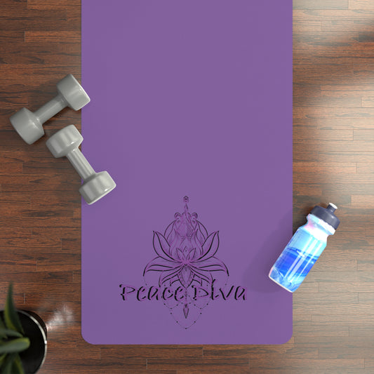 Peace & Balance Yoga Mat - Non-Slip Rubber with Lotus Design