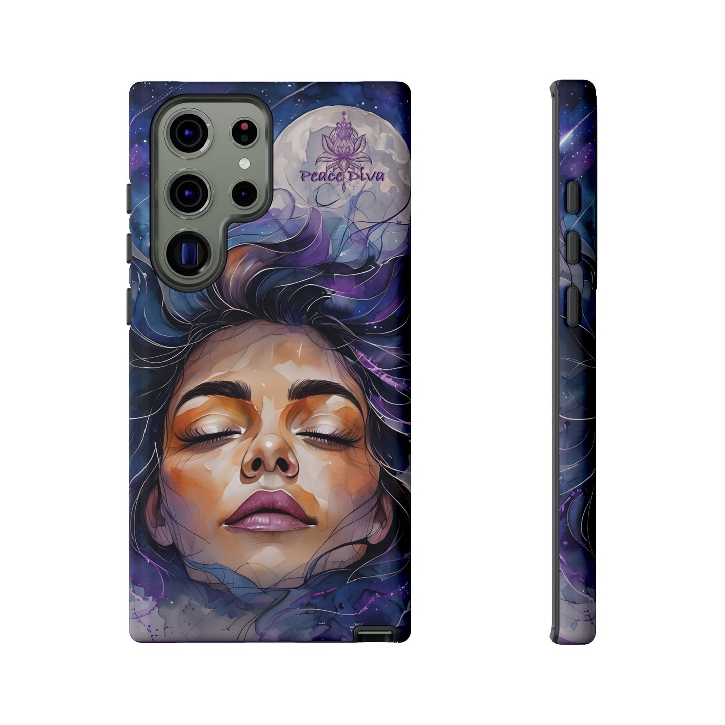 Peace Diva Artistic Phone Case - Peaceful Dreamer Design for Cosmic Vibes