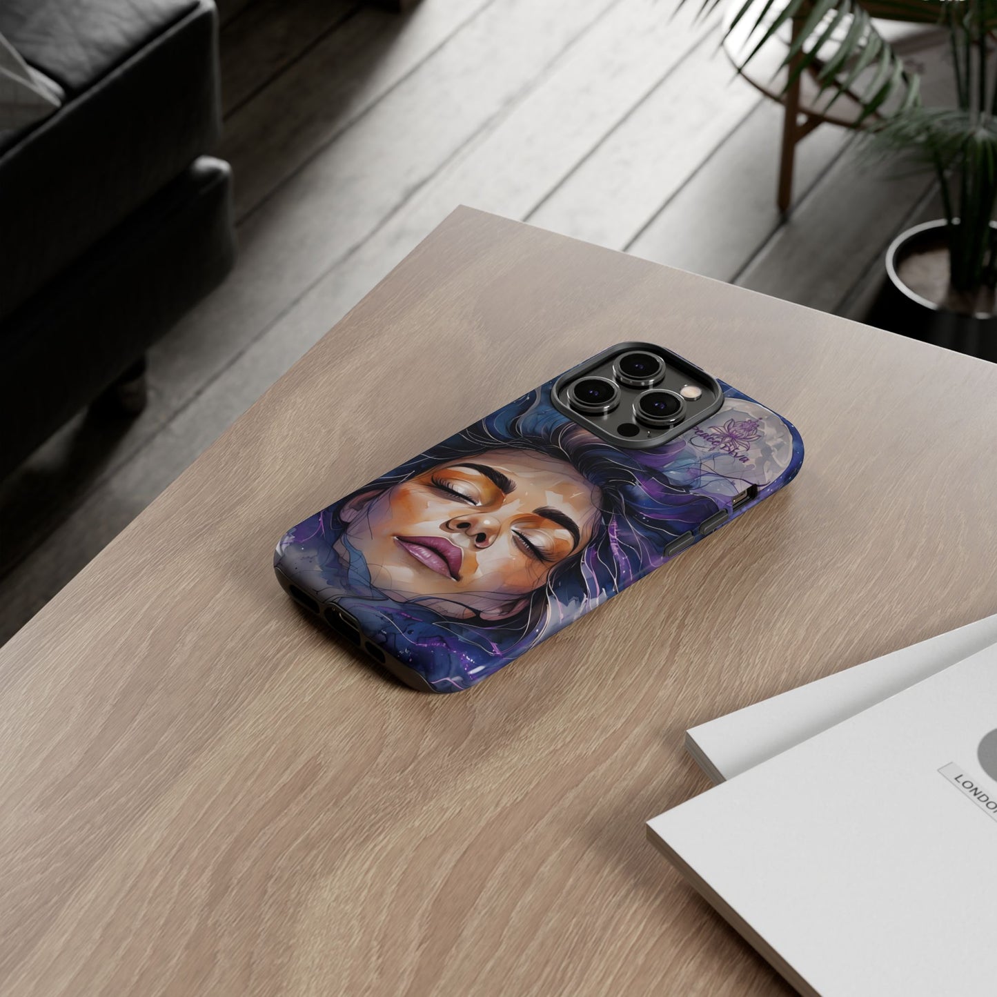 Peace Diva Artistic Phone Case - Peaceful Dreamer Design for Cosmic Vibes