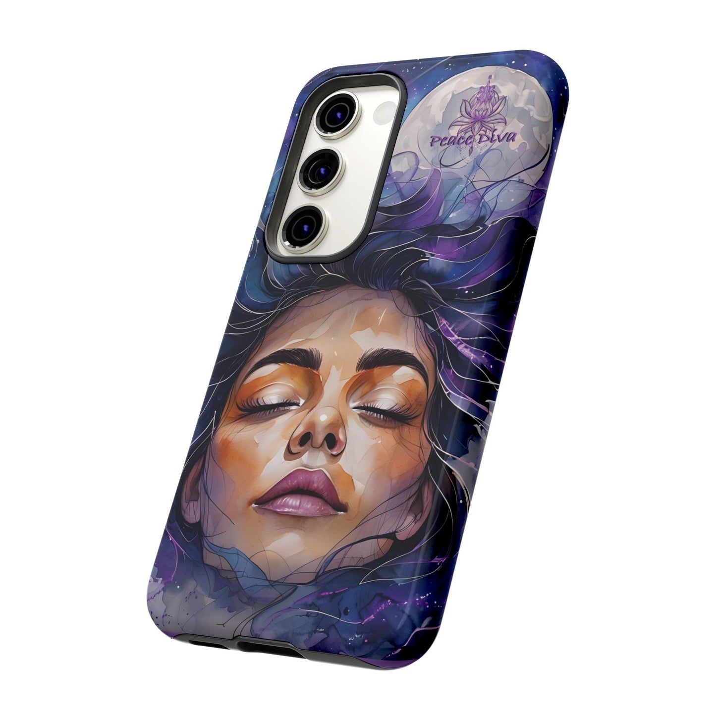 Peace Diva Artistic Phone Case - Peaceful Dreamer Design for Cosmic Vibes