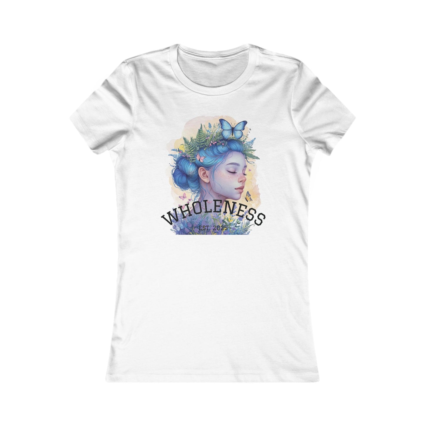 Wholeness Women's Tee — Floral Dream Girl Graphic Shirt