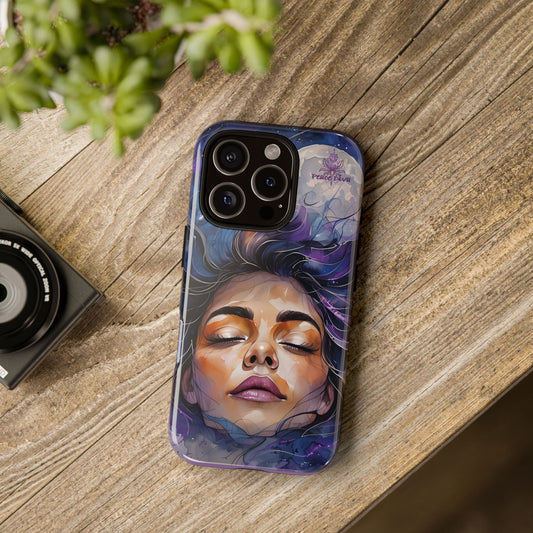 Peace Diva Artistic Phone Case - Peaceful Dreamer Design for Cosmic Vibes