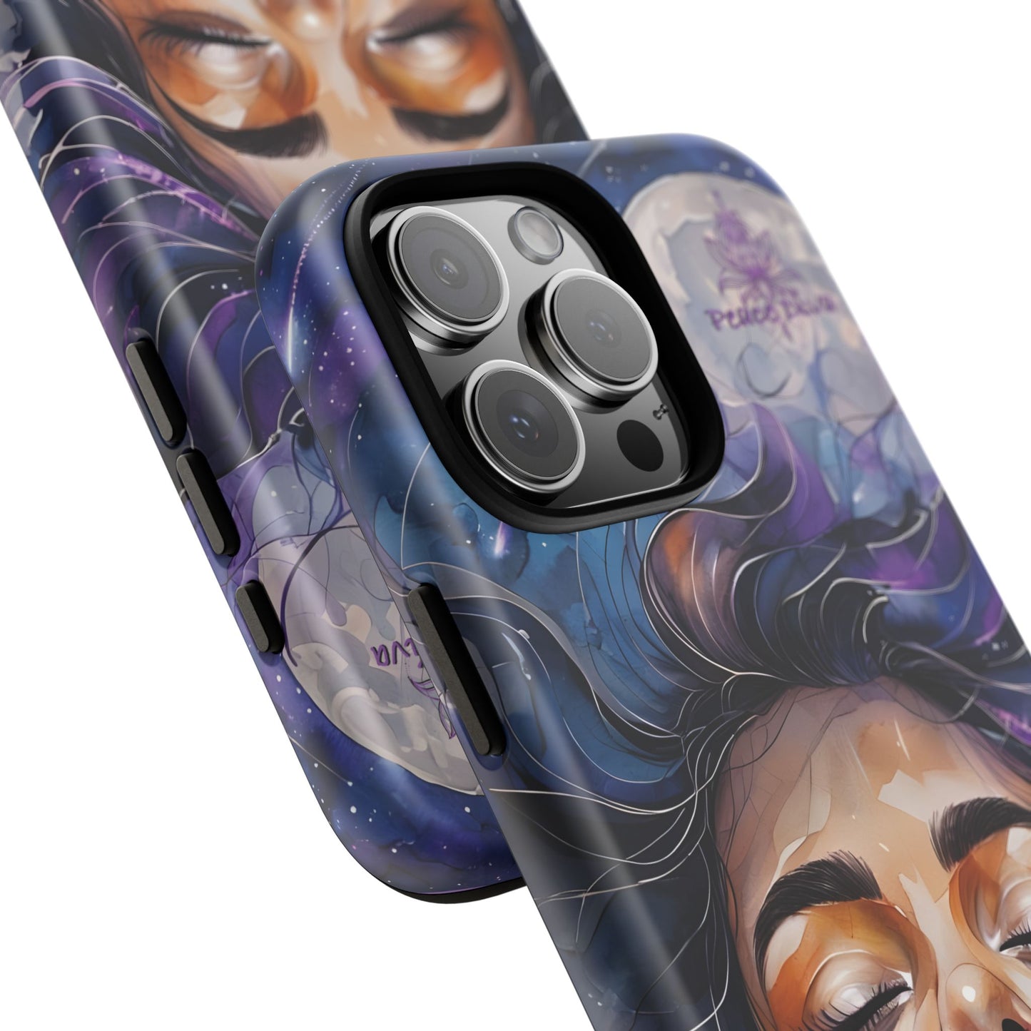 Peace Diva Artistic Phone Case - Peaceful Dreamer Design for Cosmic Vibes