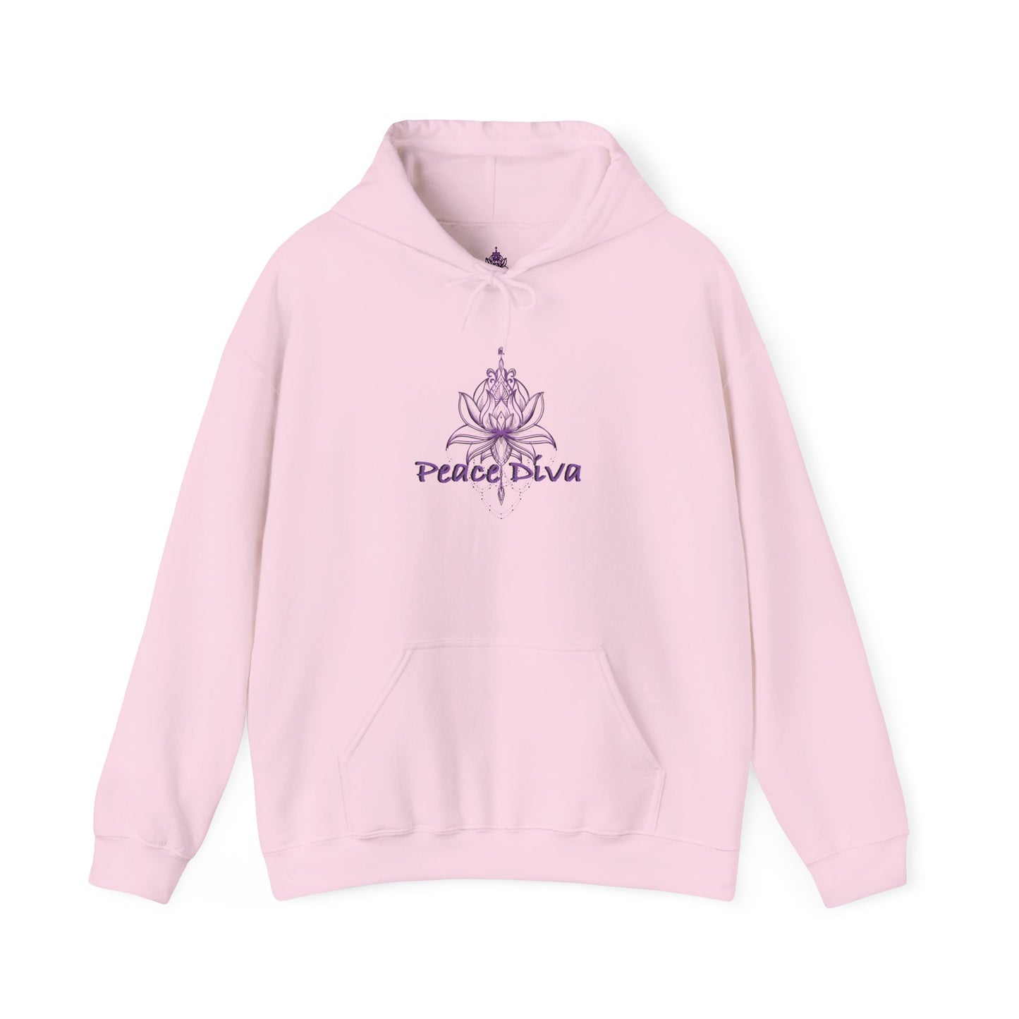 Peace Diva Hooded Sweatshirt - Unisex Heavy Blend™ - Cozy & Chic for Mindfulness and Self-Expression