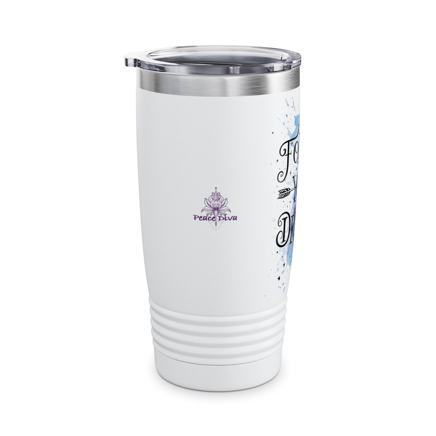 Follow Your Dreams 20oz Tumbler — Inspirational Travel Mug with Watercolor Design