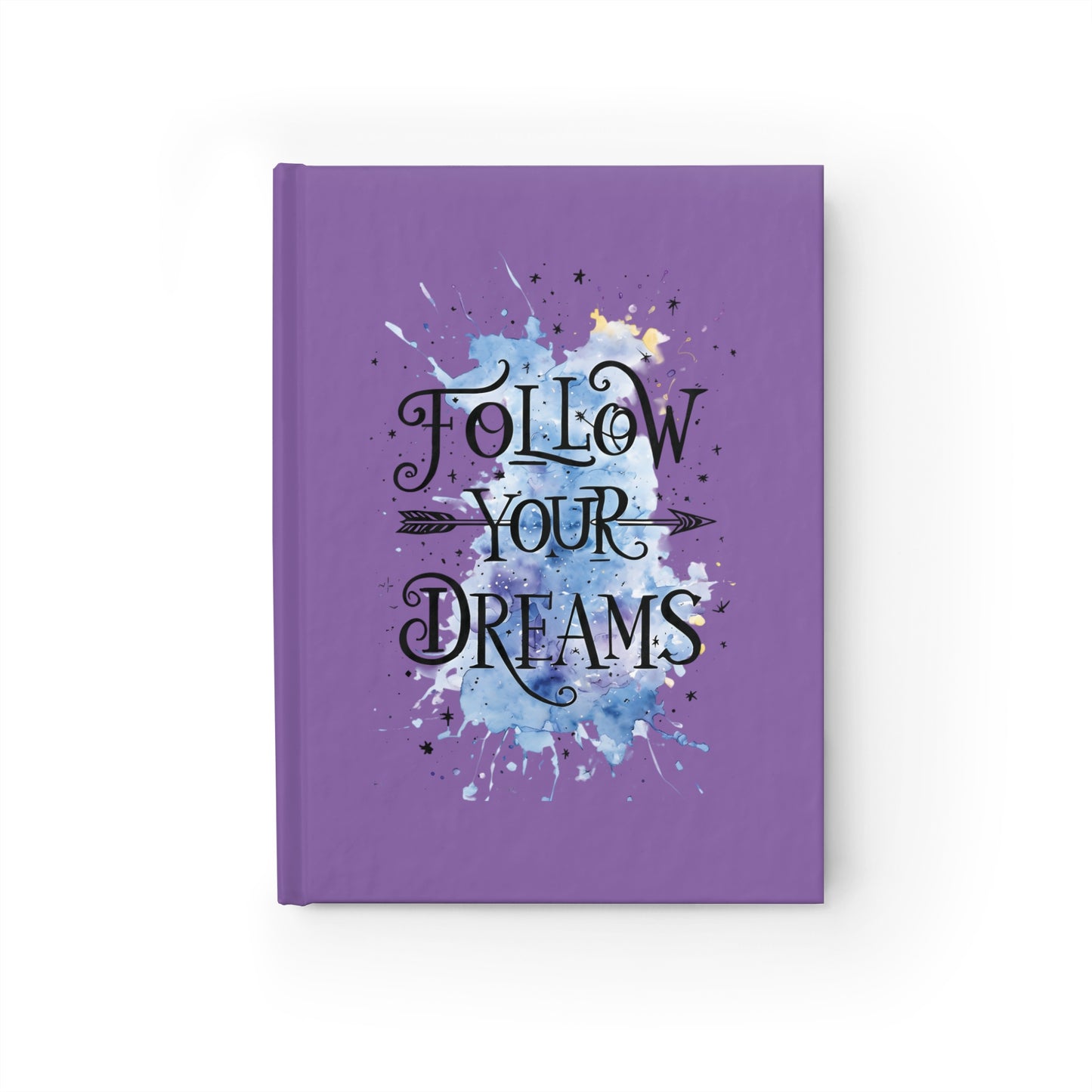 Follow Your Dreams Purple Ruled Journal — Inspirational Lined Notebook for Goal Setting & Daily Reflection