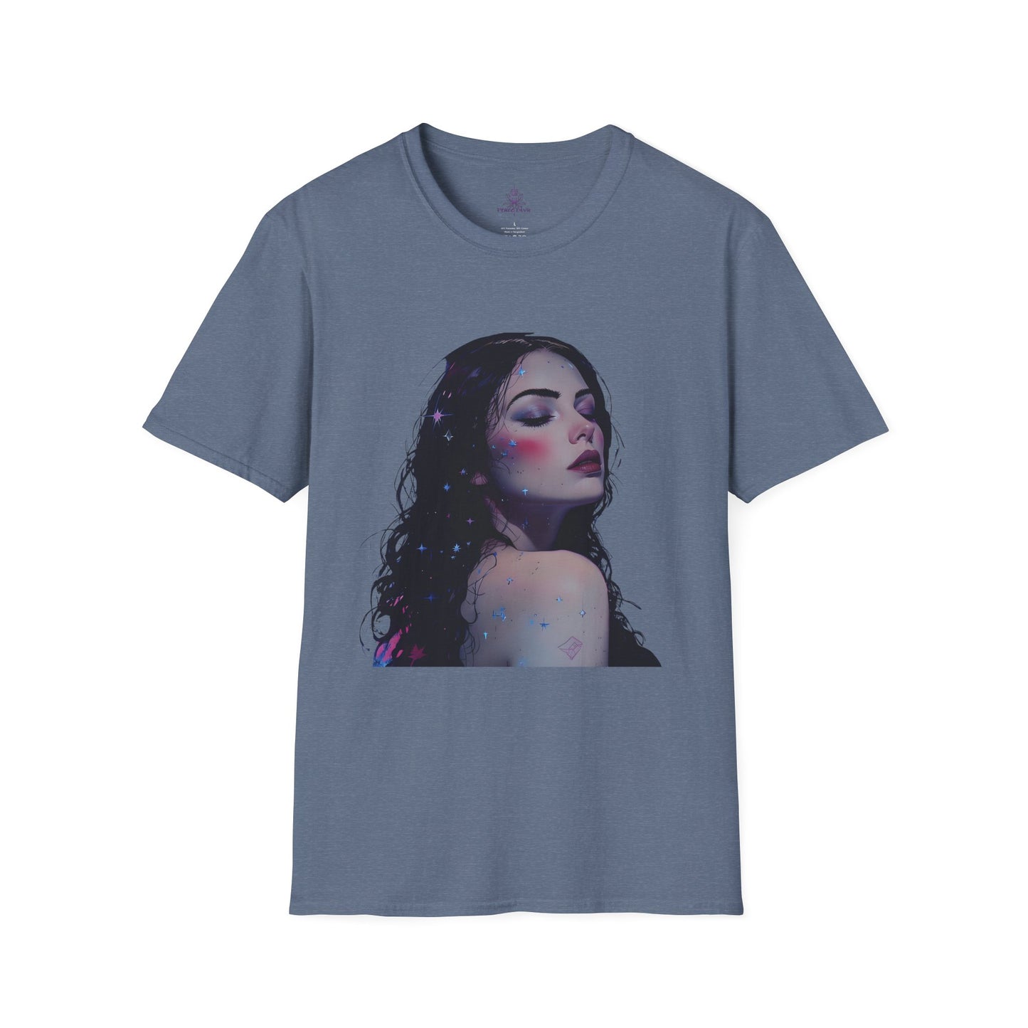 Peace Diva Artistic Unisex Softstyle T-Shirt - Cosmic Inspiration