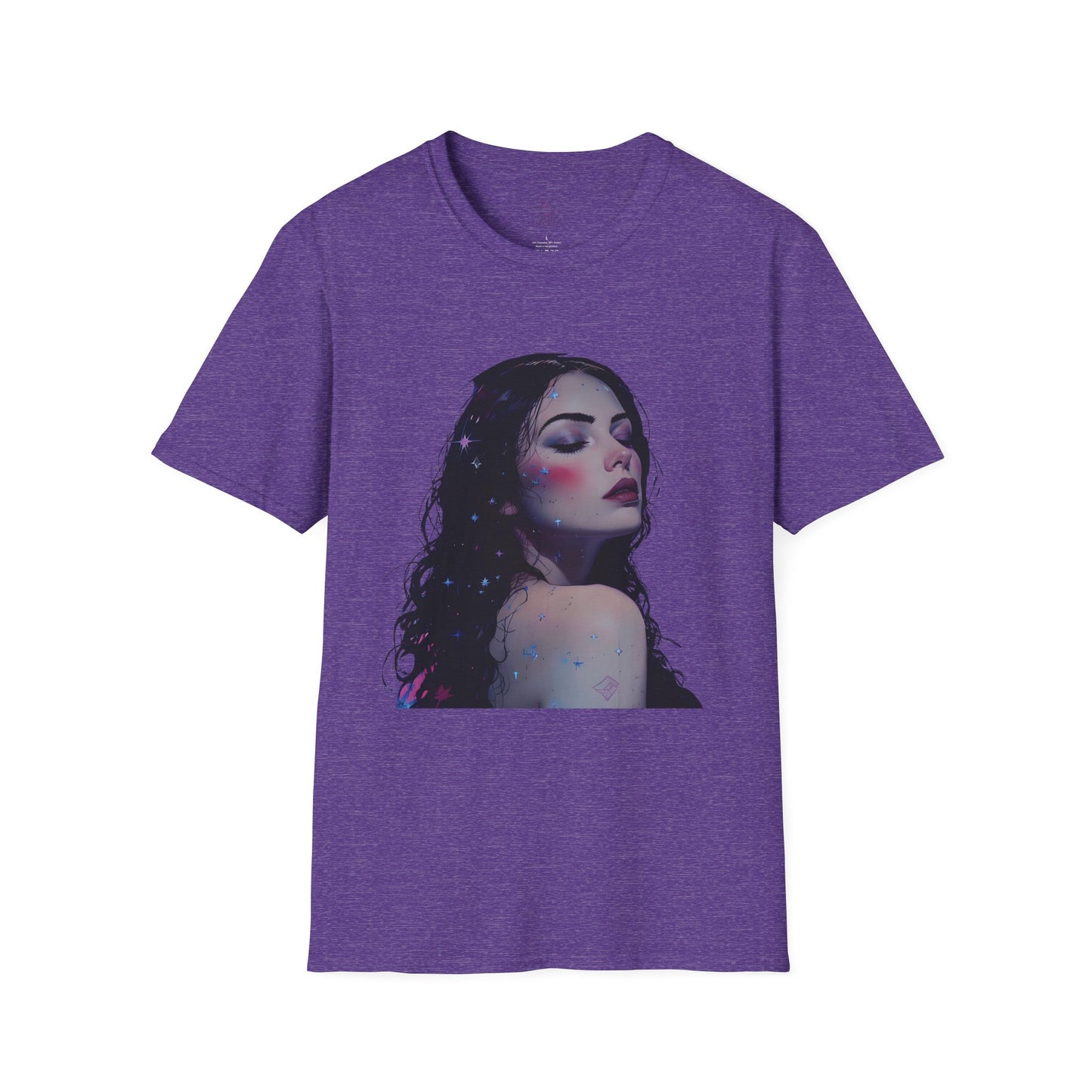 Peace Diva Artistic Unisex Softstyle T-Shirt - Cosmic Inspiration
