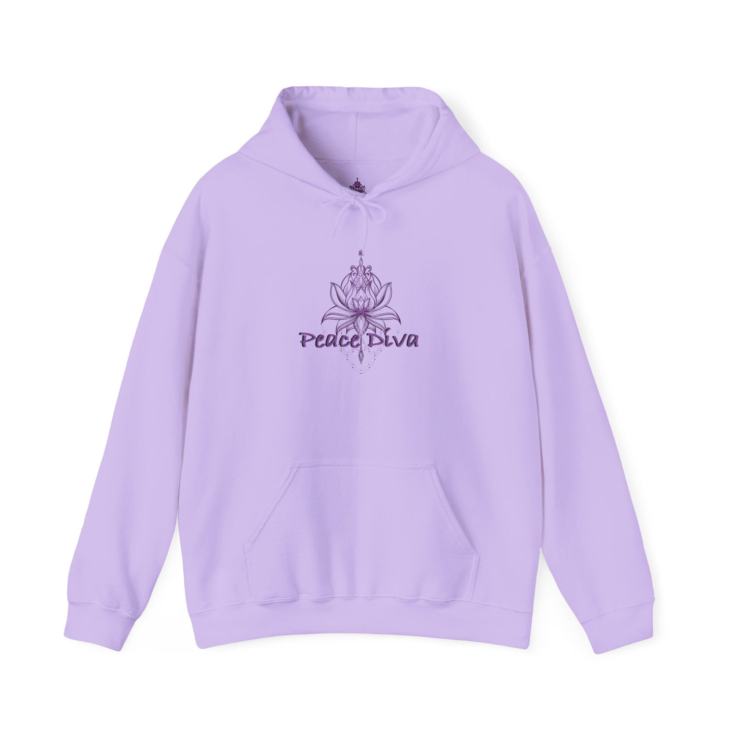 Peace Diva Hooded Sweatshirt - Unisex Heavy Blend™ - Cozy & Chic for Mindfulness and Self-Expression