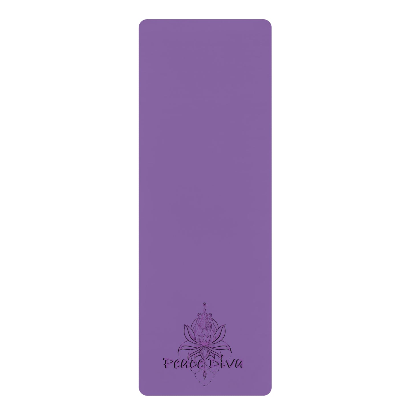 Peace & Balance Yoga Mat - Non-Slip Rubber with Lotus Design
