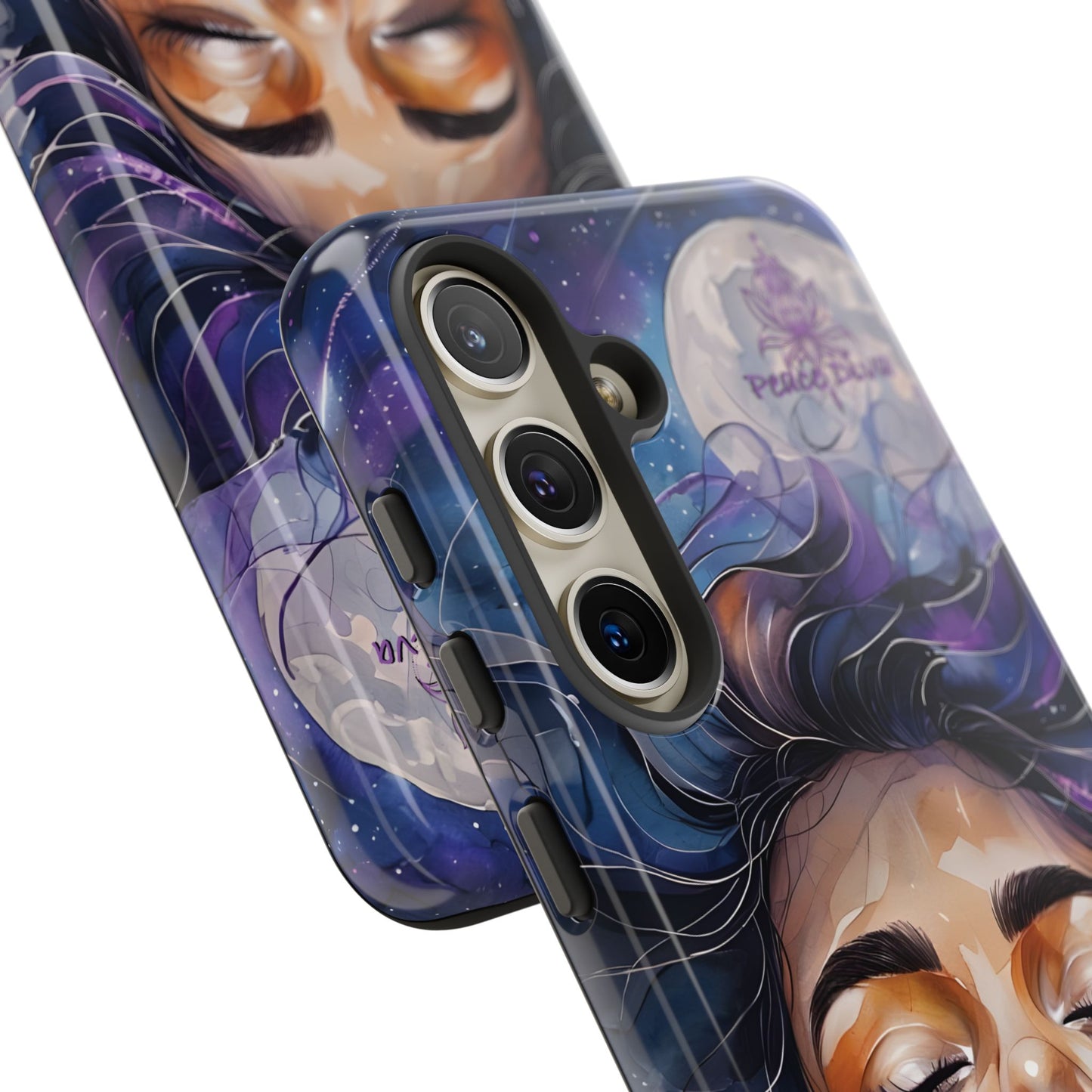 Peace Diva Artistic Phone Case - Peaceful Dreamer Design for Cosmic Vibes