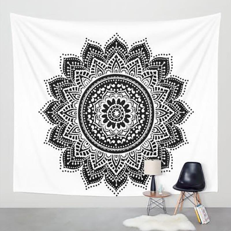 Bohemia Boho Lotus Mandala Tapestry Wall Hanging