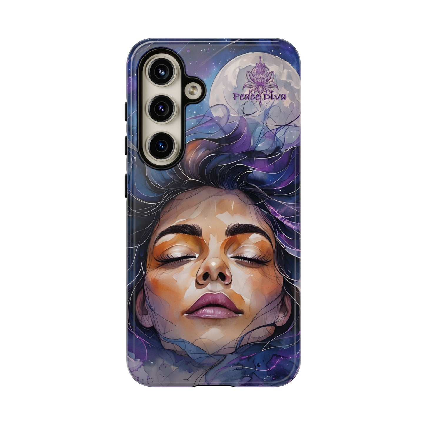 Peace Diva Artistic Phone Case - Peaceful Dreamer Design for Cosmic Vibes