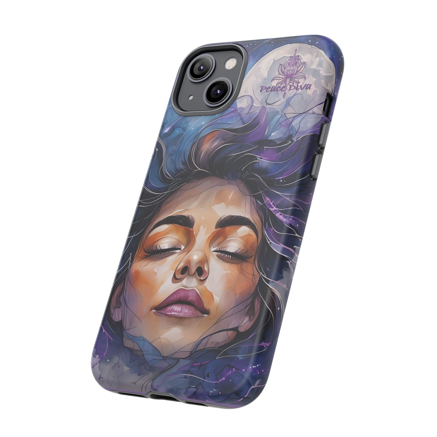 Peace Diva Artistic Phone Case - Peaceful Dreamer Design for Cosmic Vibes
