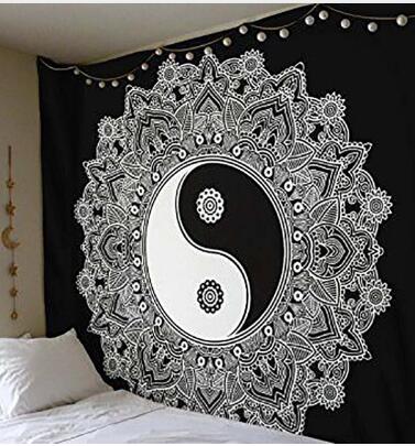 Bohemia Boho Lotus Mandala Tapestry Wall Hanging