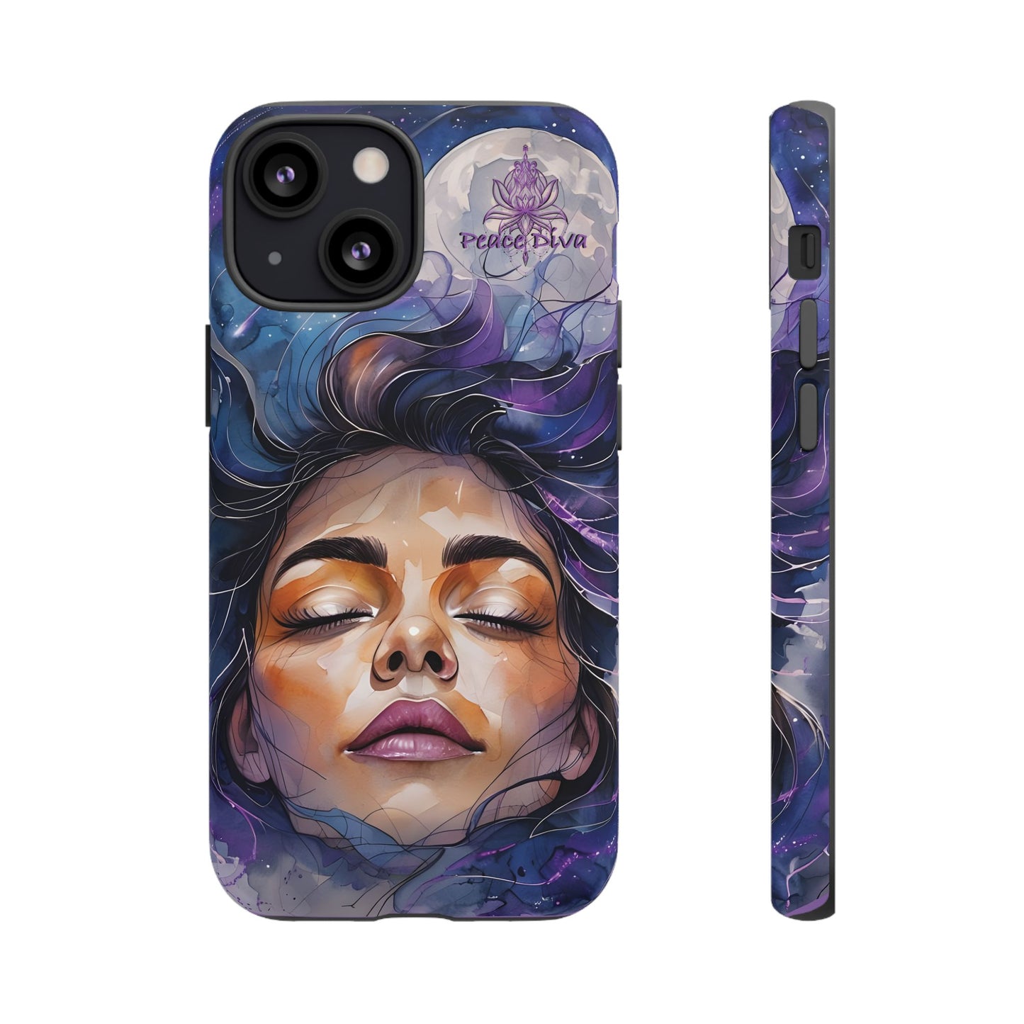 Peace Diva Artistic Phone Case - Peaceful Dreamer Design for Cosmic Vibes