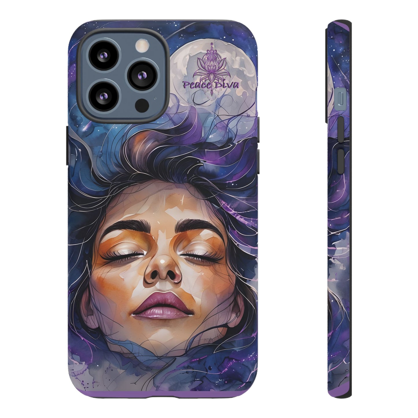 Peace Diva Artistic Phone Case - Peaceful Dreamer Design for Cosmic Vibes