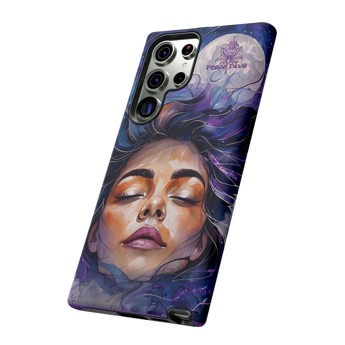 Peace Diva Artistic Phone Case - Peaceful Dreamer Design for Cosmic Vibes