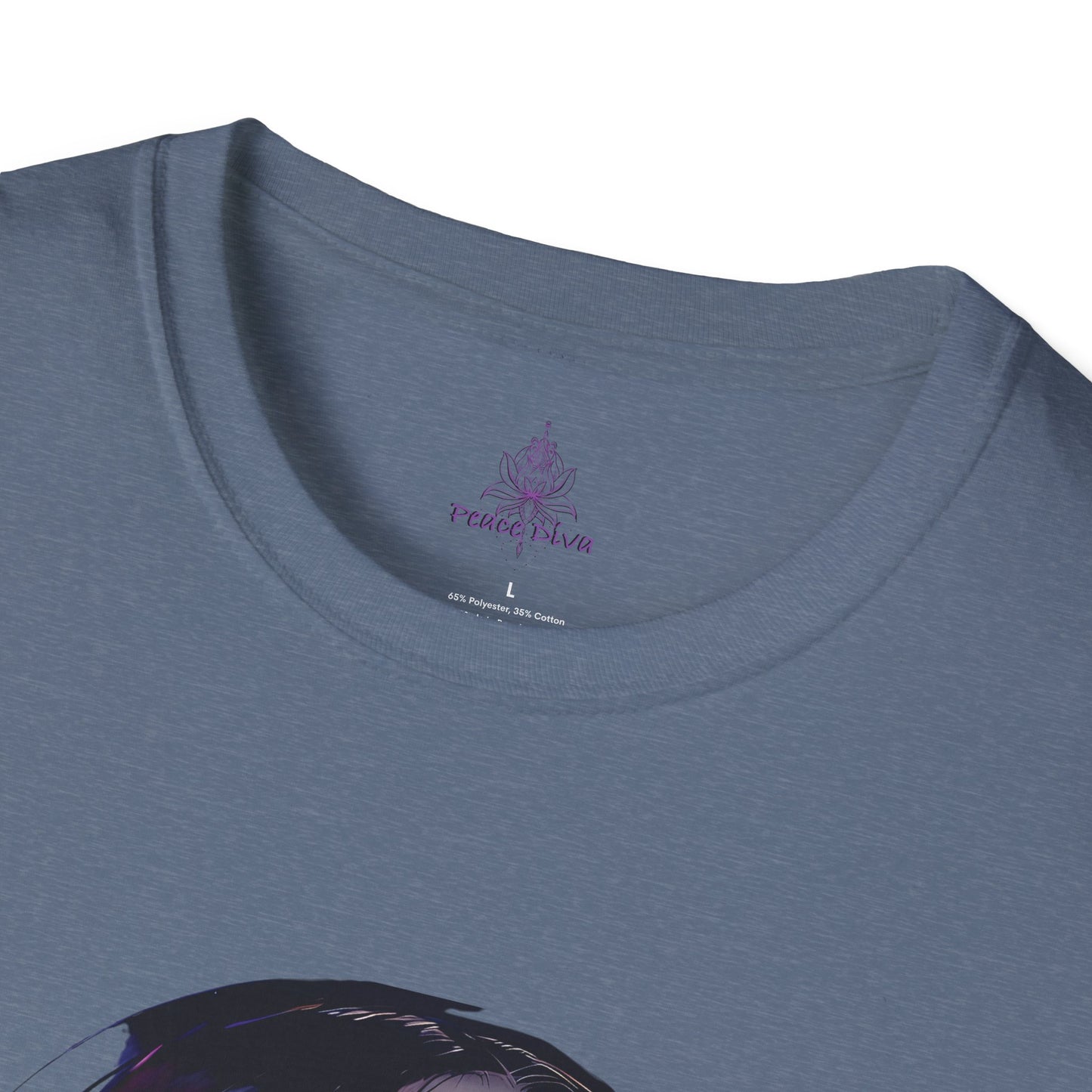 Peace Diva Artistic Unisex Softstyle T-Shirt - Cosmic Inspiration