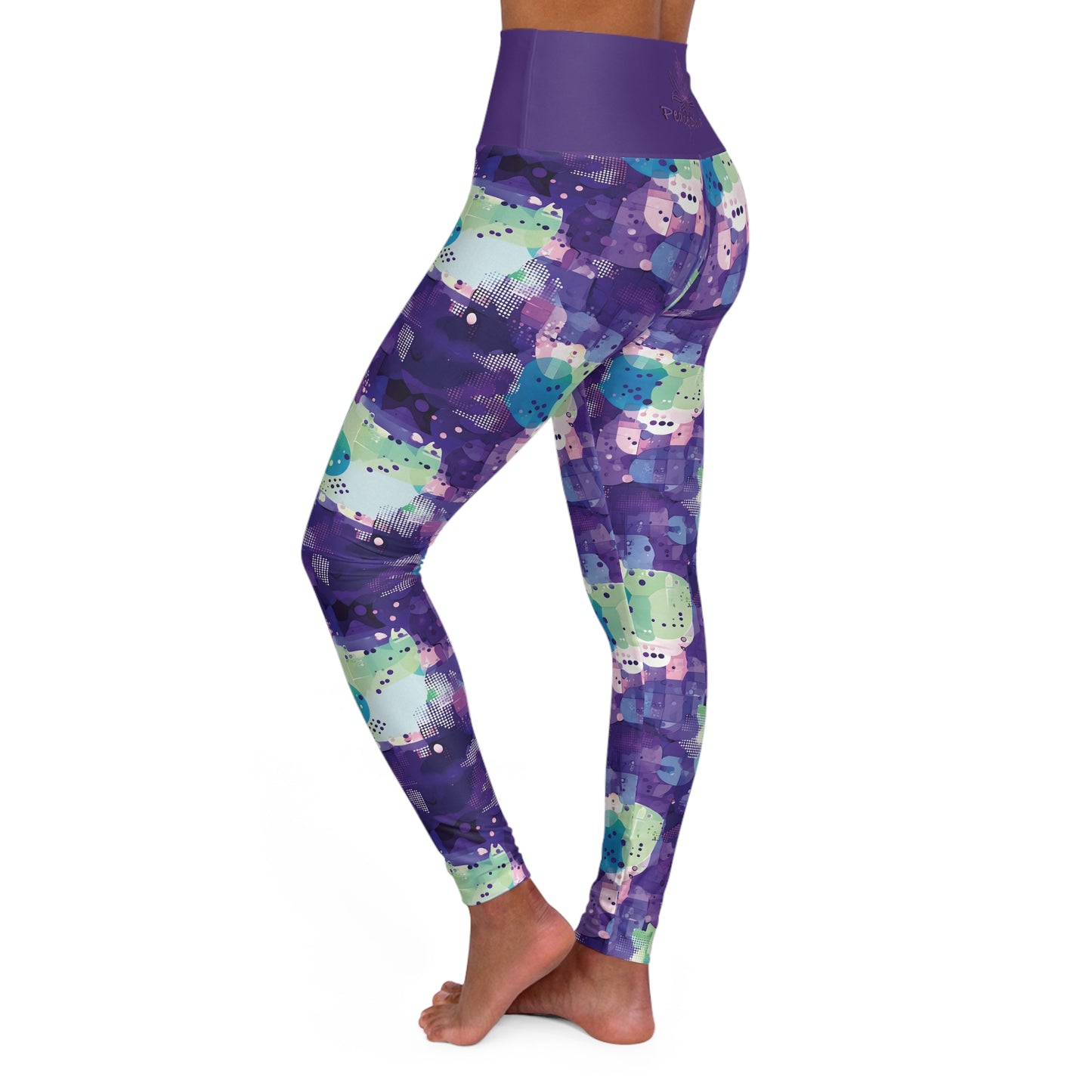 Peace Diva Vibrant Yoga Leggings - Colorful Activewear for Stylish Workouts