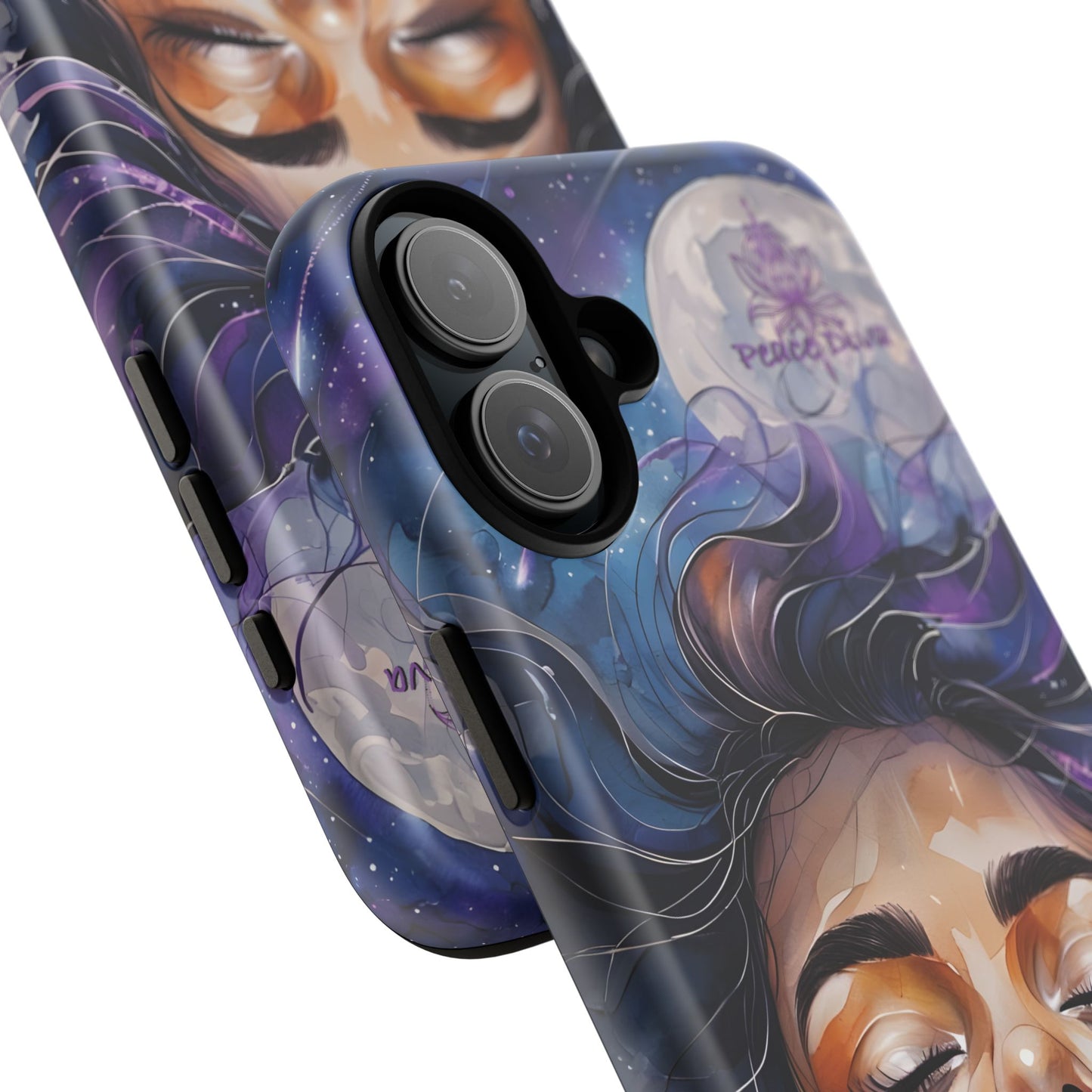 Peace Diva Artistic Phone Case - Peaceful Dreamer Design for Cosmic Vibes