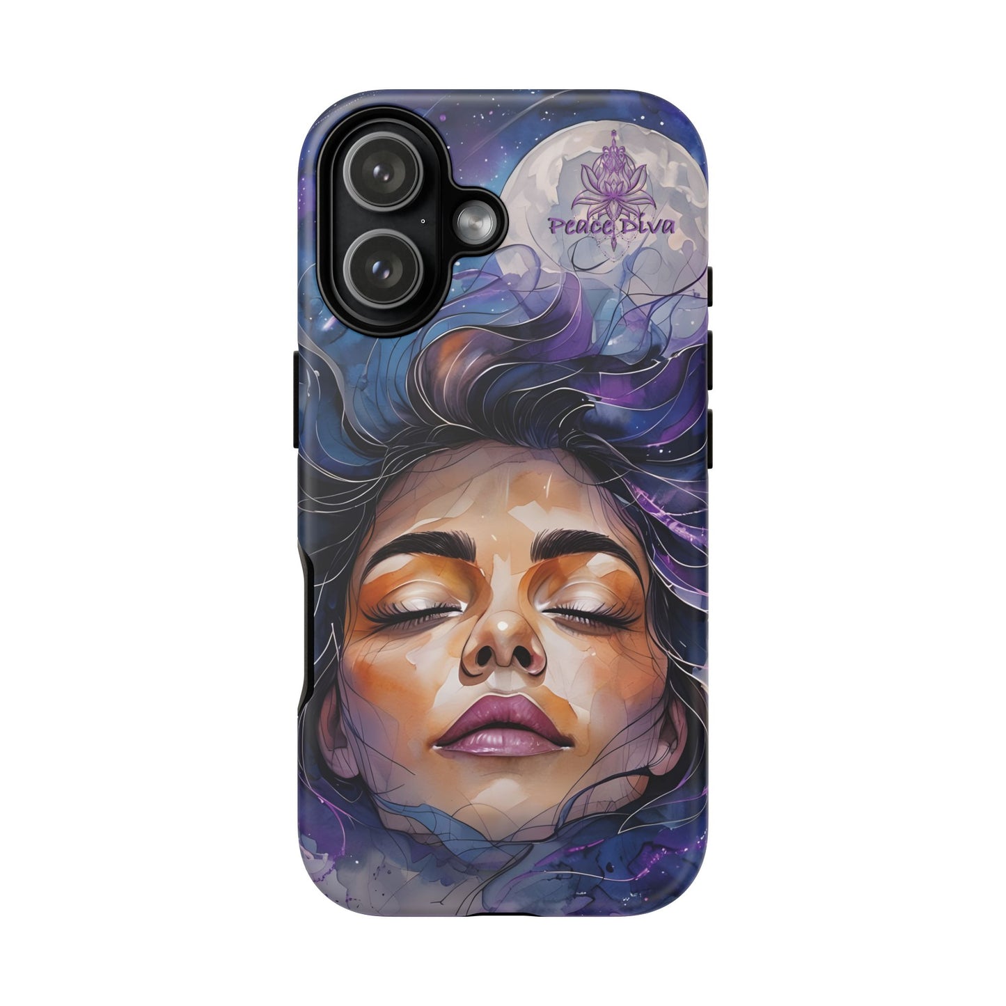 Peace Diva Artistic Phone Case - Peaceful Dreamer Design for Cosmic Vibes