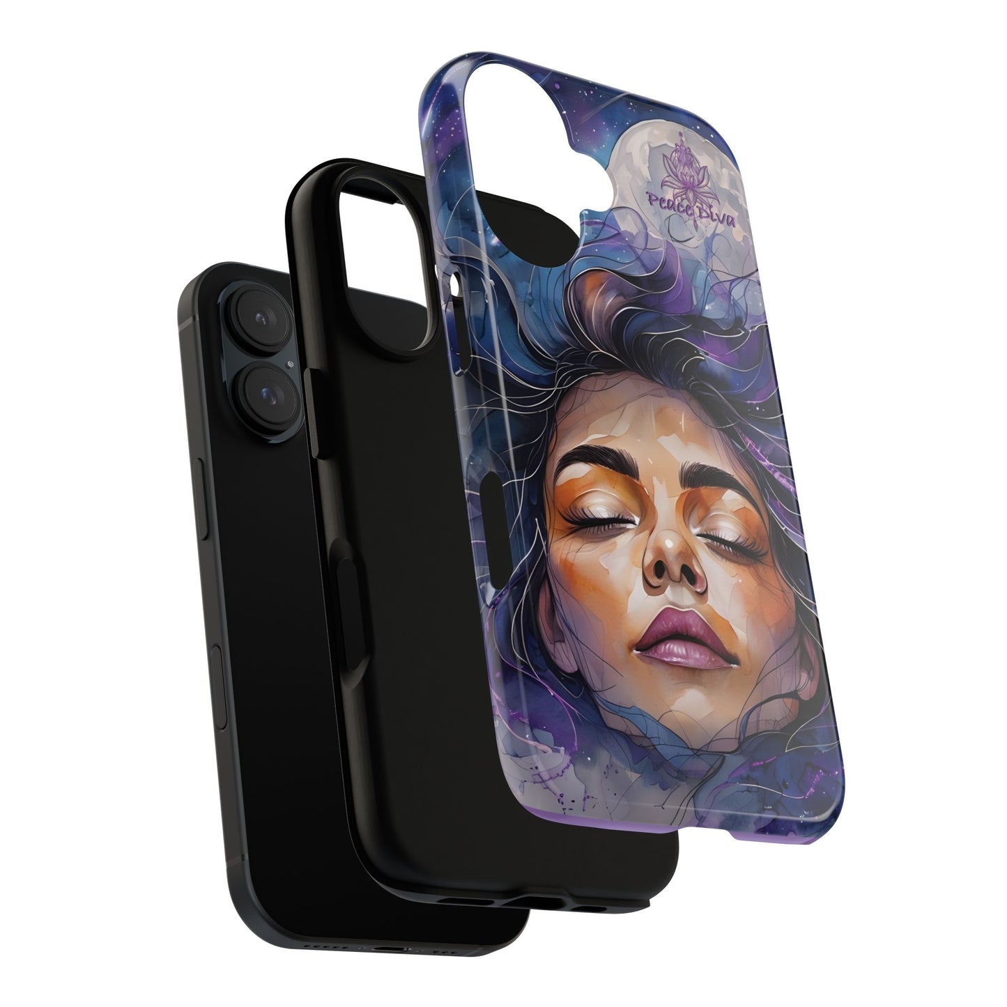 Peace Diva Artistic Phone Case - Peaceful Dreamer Design for Cosmic Vibes