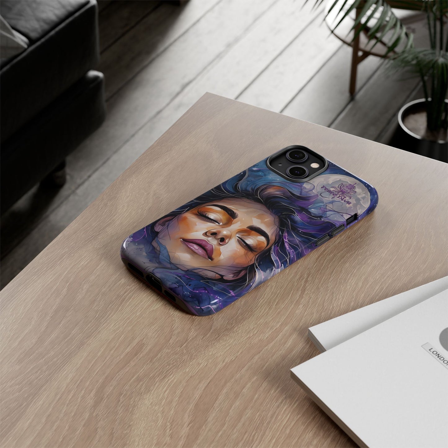 Peace Diva Artistic Phone Case - Peaceful Dreamer Design for Cosmic Vibes