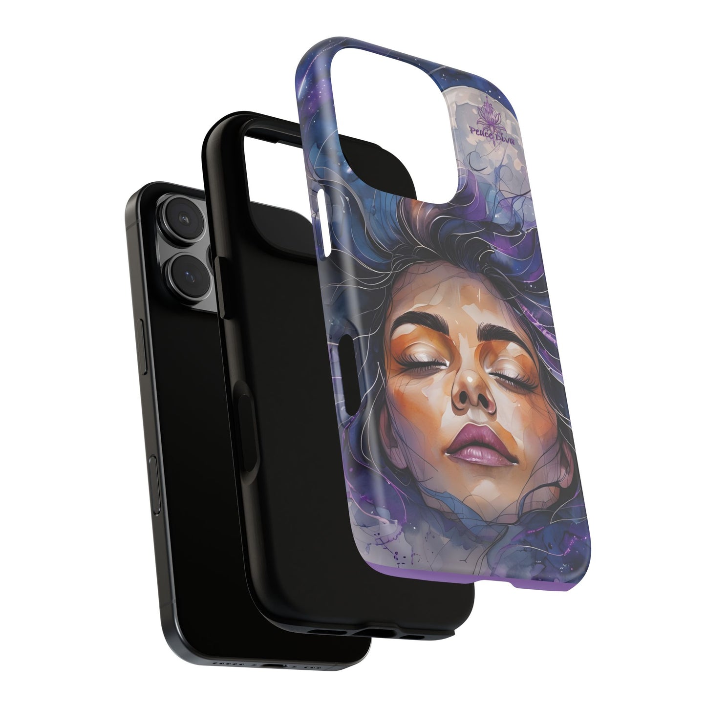 Peace Diva Artistic Phone Case - Peaceful Dreamer Design for Cosmic Vibes