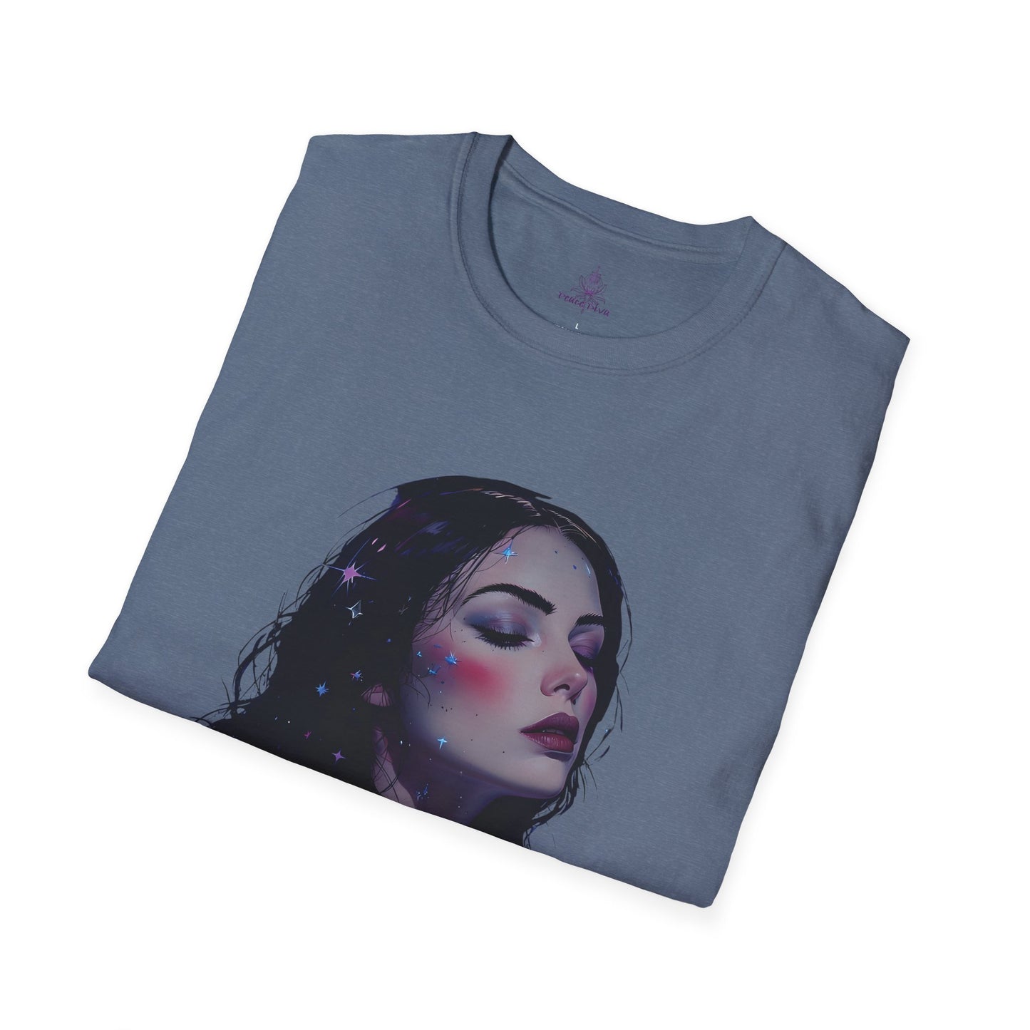 Peace Diva Artistic Unisex Softstyle T-Shirt - Cosmic Inspiration