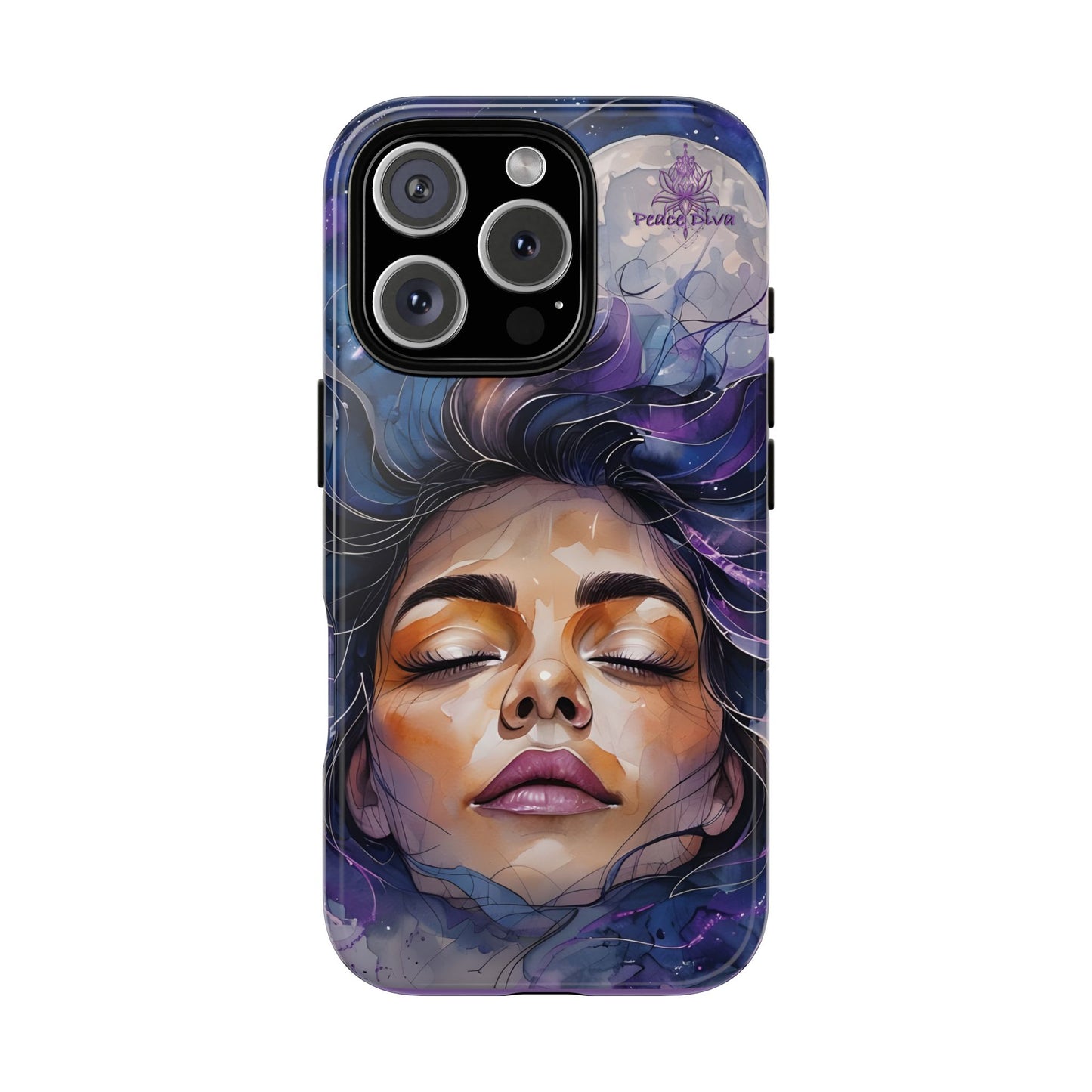 Peace Diva Artistic Phone Case - Peaceful Dreamer Design for Cosmic Vibes