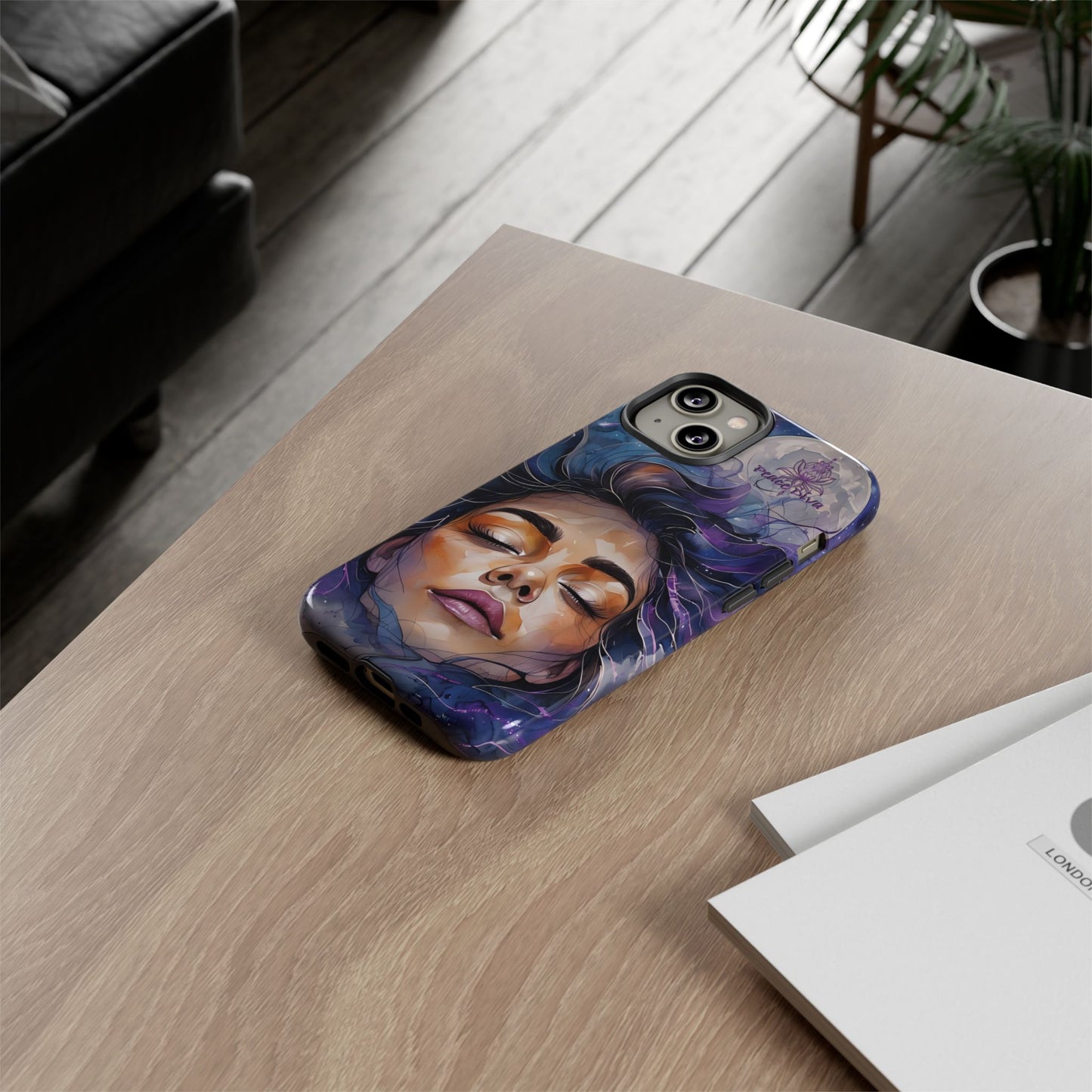 Peace Diva Artistic Phone Case - Peaceful Dreamer Design for Cosmic Vibes