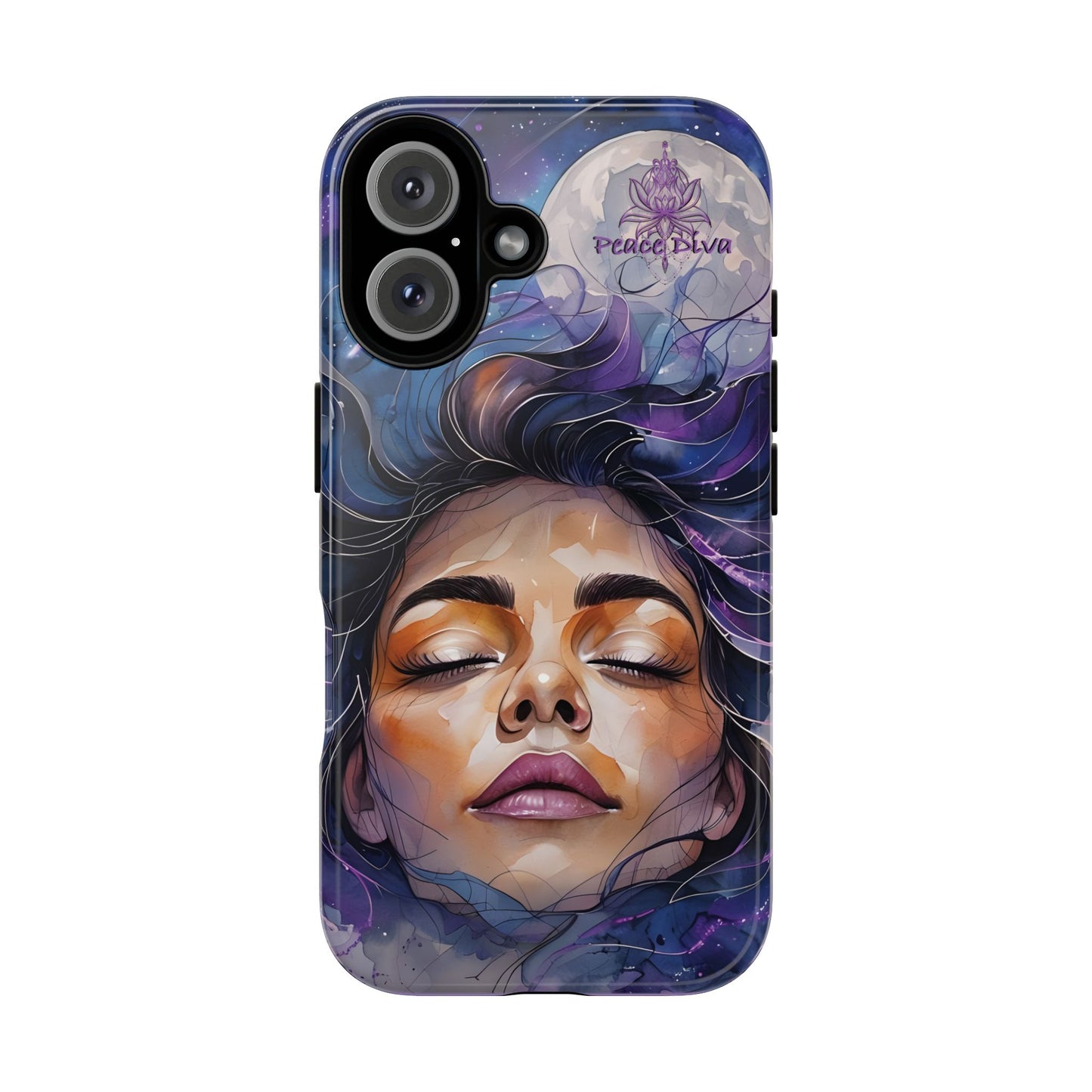 Peace Diva Artistic Phone Case - Peaceful Dreamer Design for Cosmic Vibes