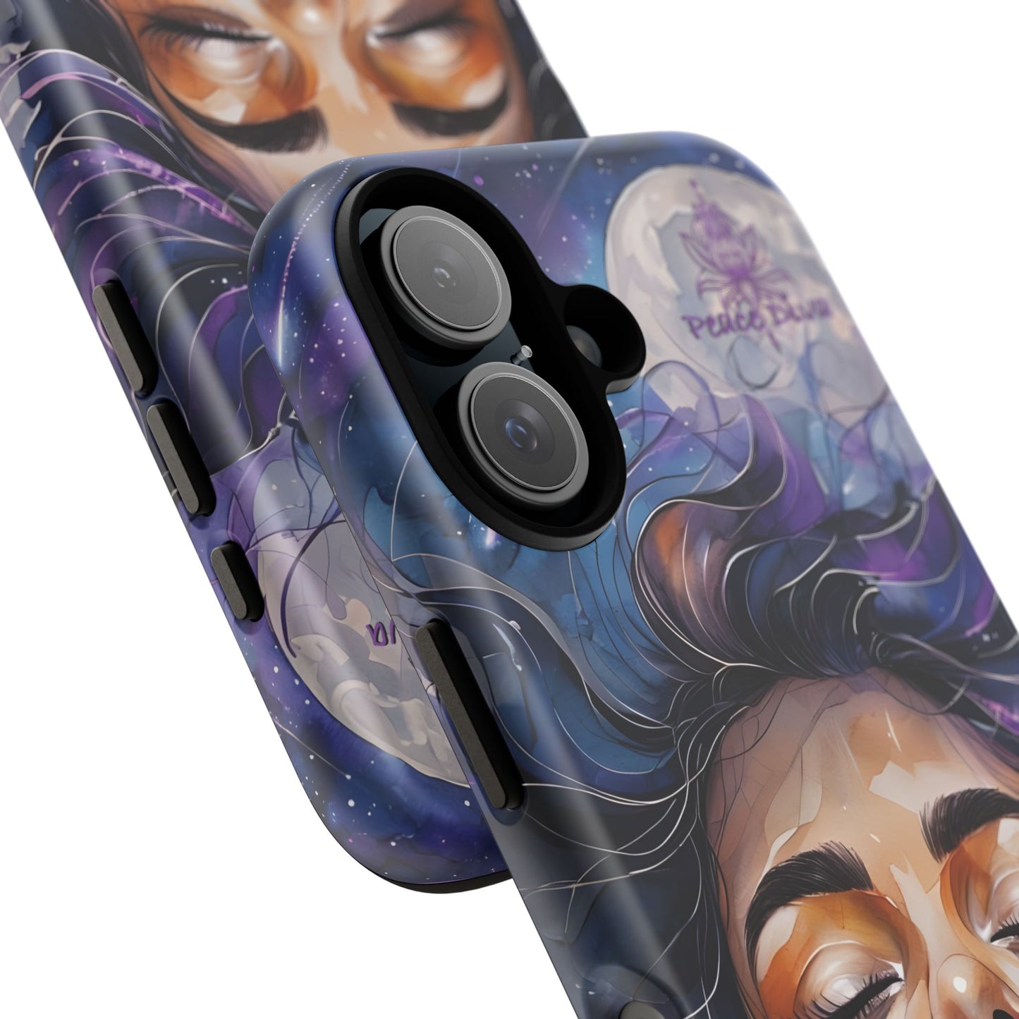 Peace Diva Artistic Phone Case - Peaceful Dreamer Design for Cosmic Vibes
