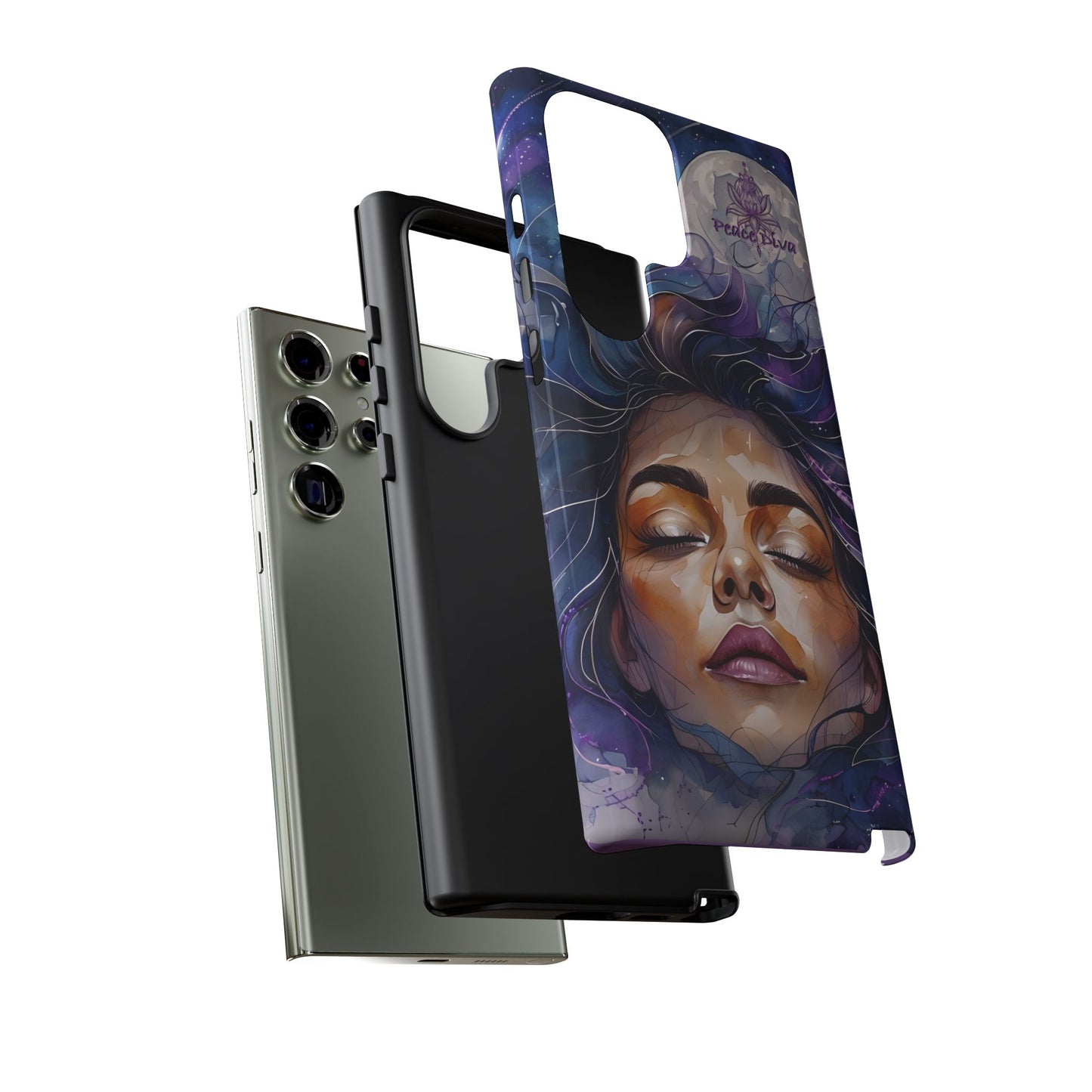 Peace Diva Artistic Phone Case - Peaceful Dreamer Design for Cosmic Vibes