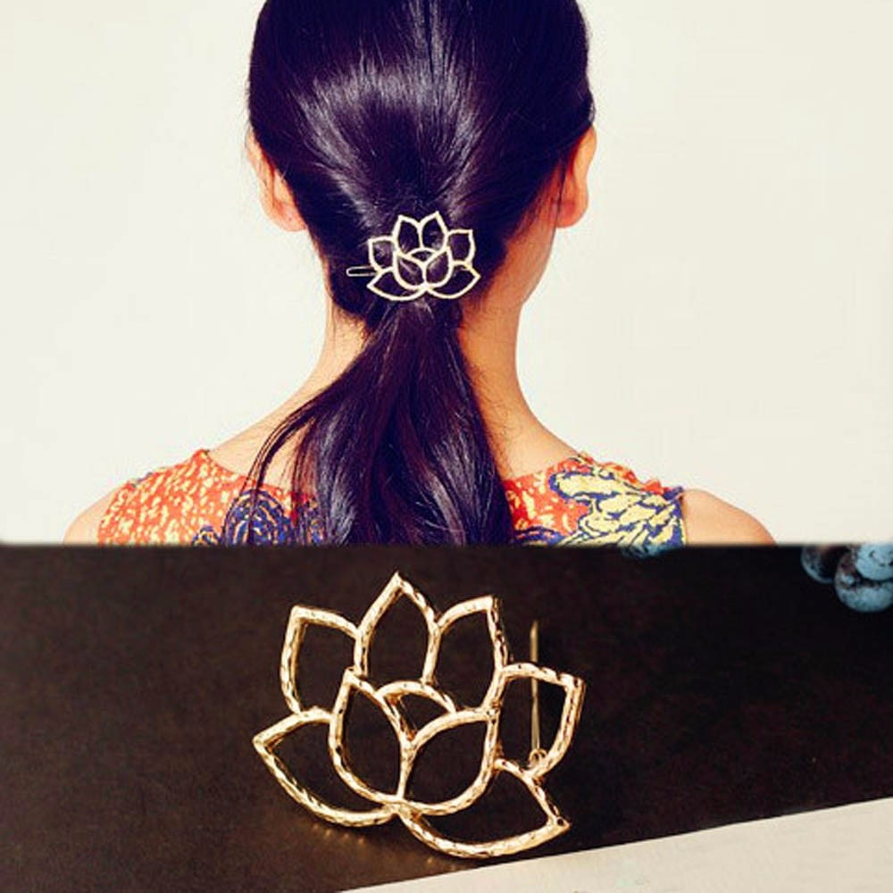 Lotus Retro Styling Hairpin Women's Fashion Hair Accessory