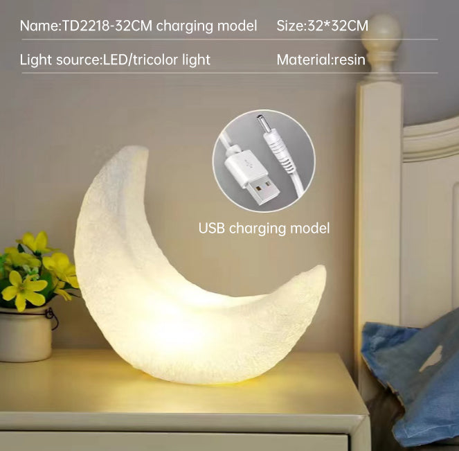 LED Decorative Atmosphere Moon Bedside Night Light