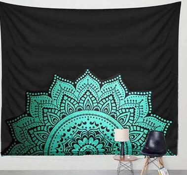 Bohemia Boho Lotus Mandala Tapestry Wall Hanging