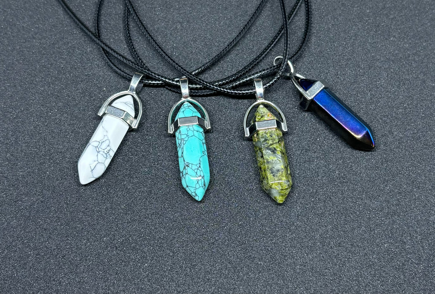 Crystal Chakra Healing Stone Pendant