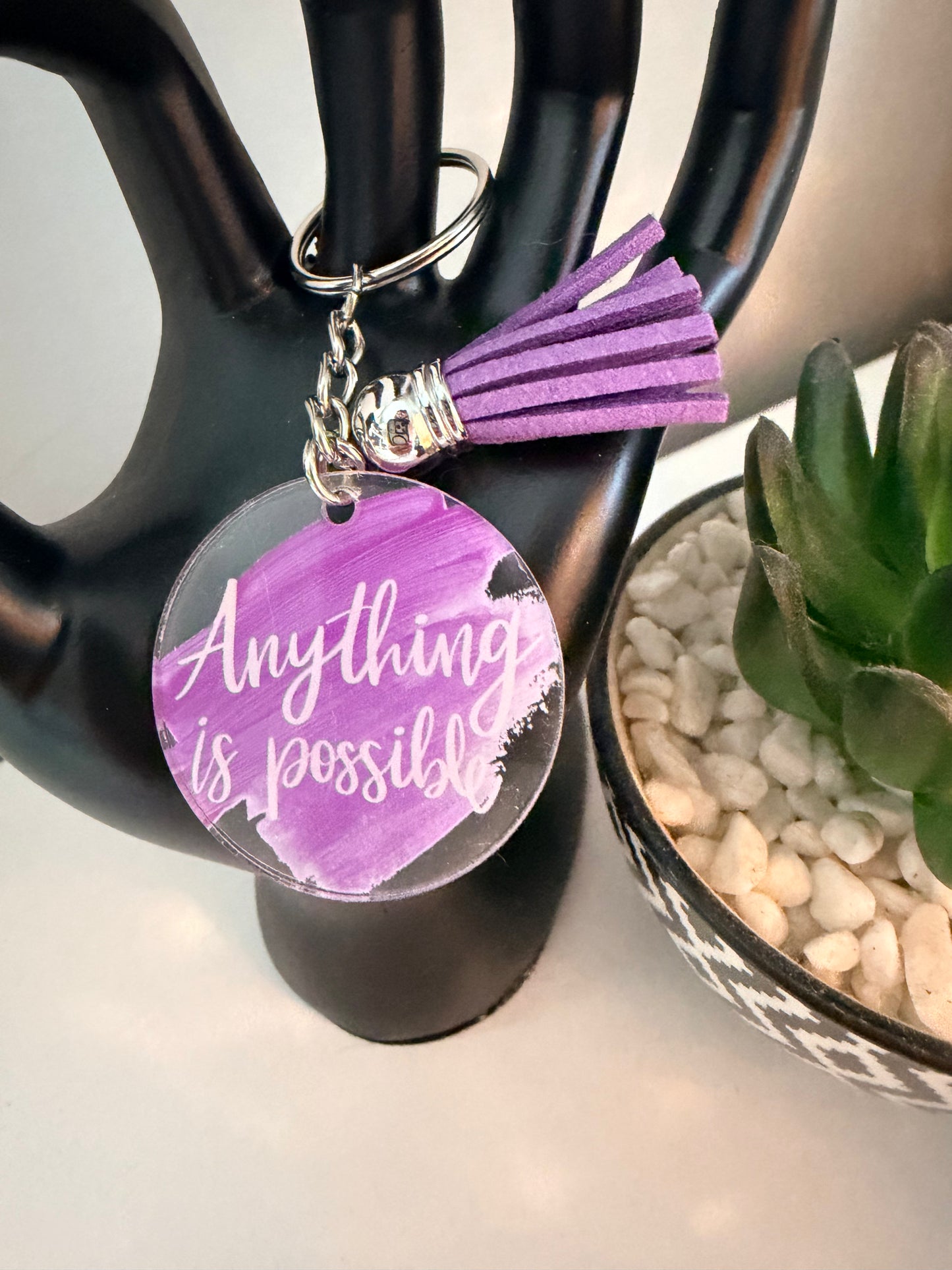 Positive Vibes Key Chain