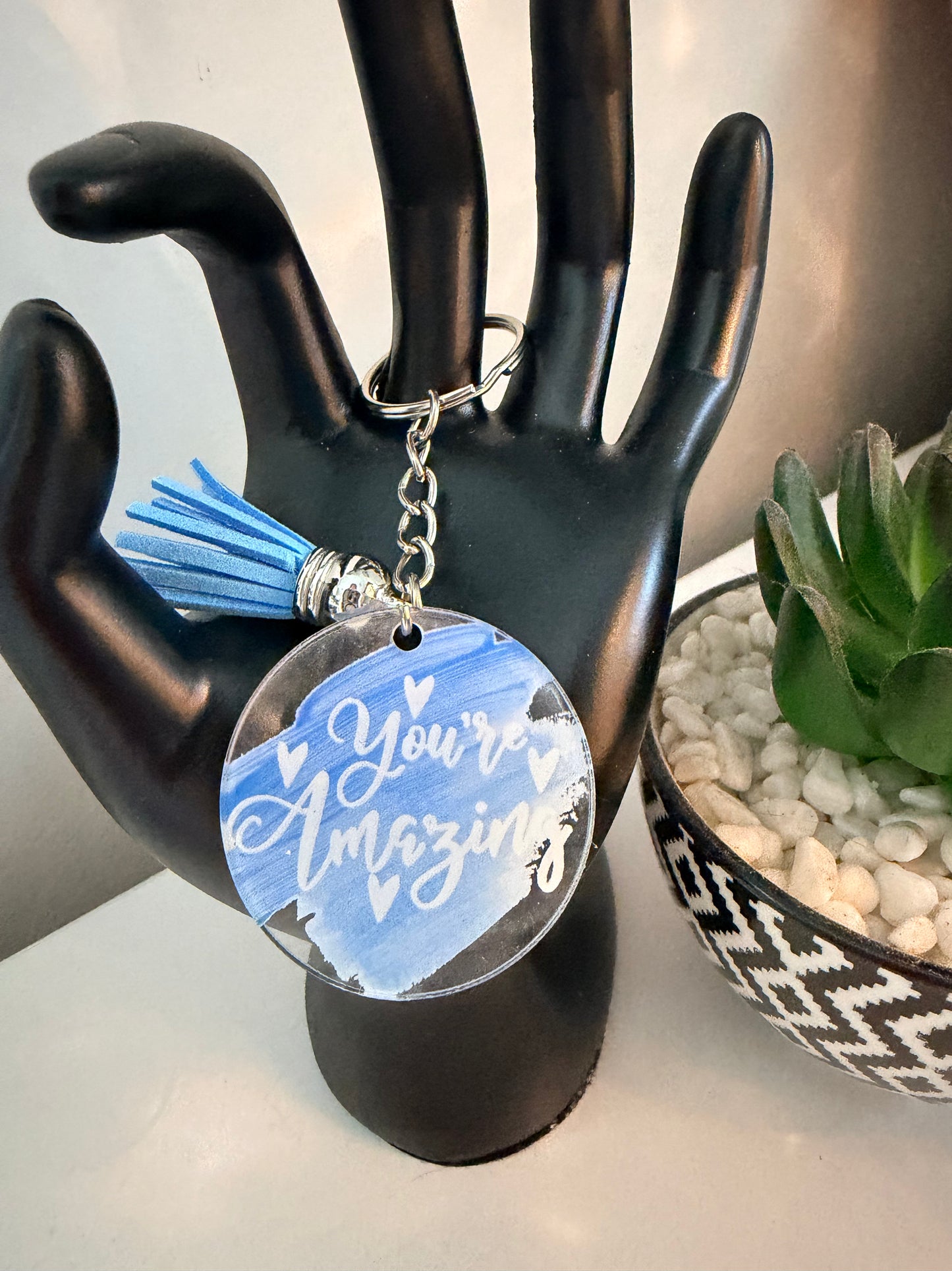 Positive Vibes Key Chain