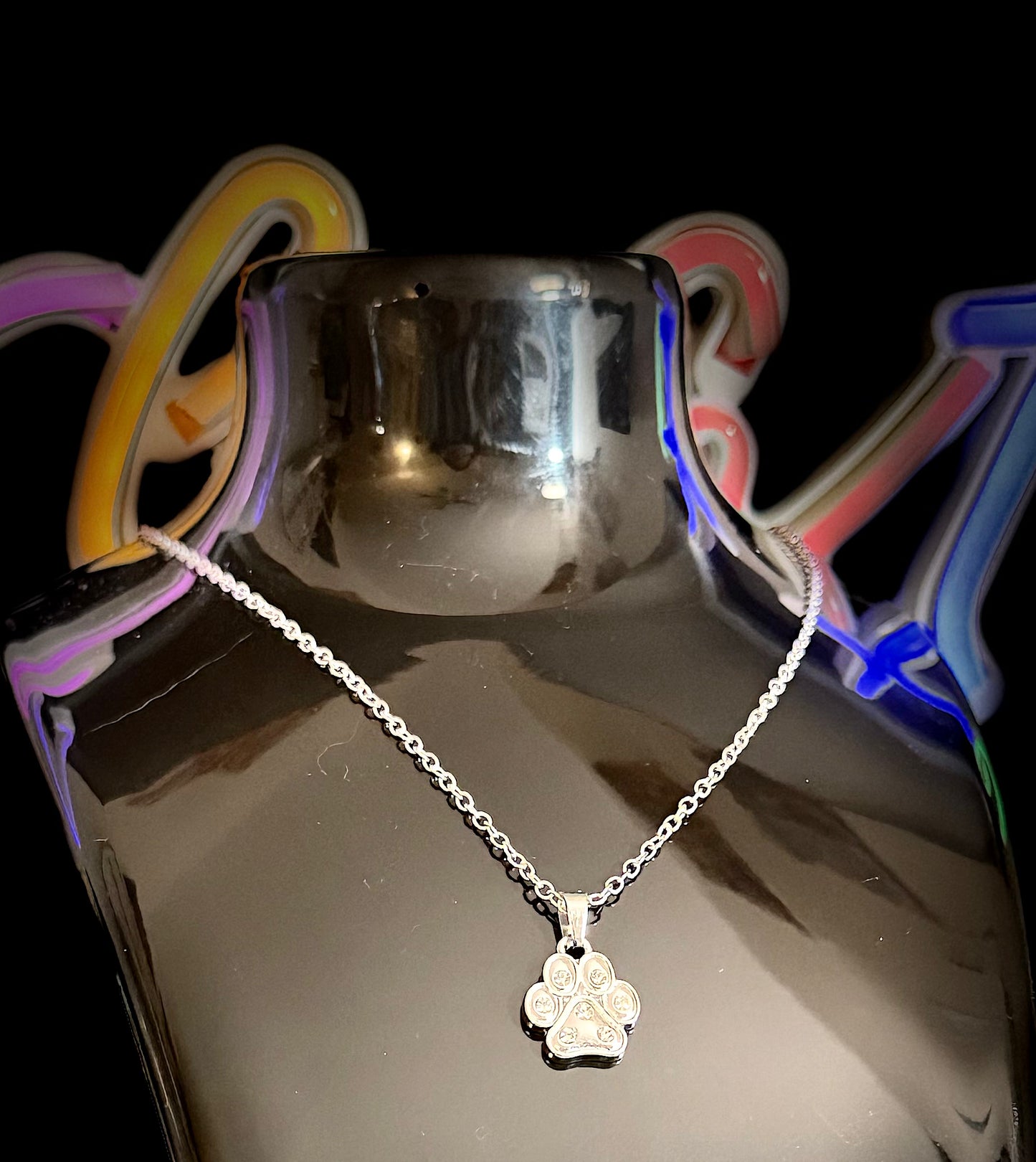 Fur Baby Silver Metal Alloy Necklace