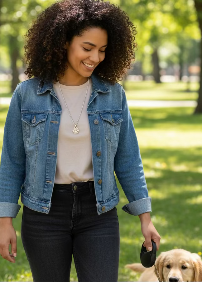 Fur Baby Silver Metal Alloy Necklace