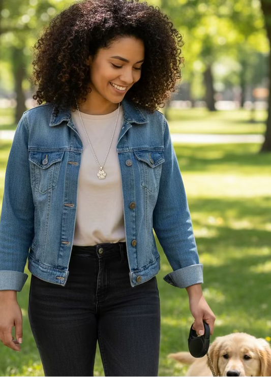 Fur Baby Silver Metal Alloy Necklace