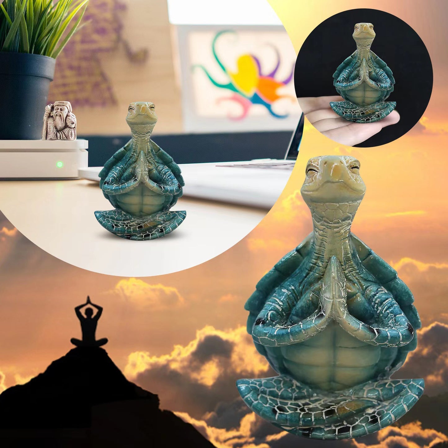 Decorative Meditation Sea Turtle Figurine